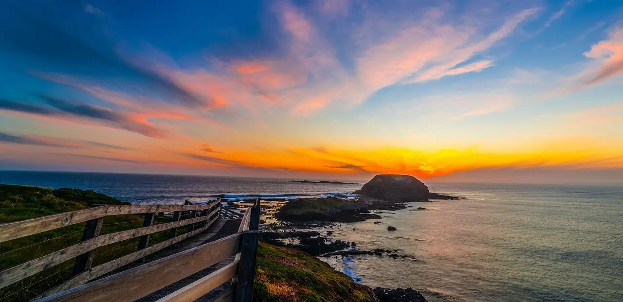 The coastline at Phillip Island