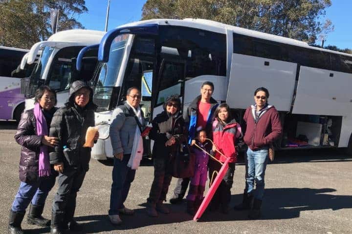 Chinese Indonesian Tourists at Mt Buller